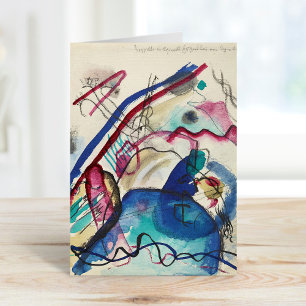 Bild med Vita Gräns Kandinsky Kort