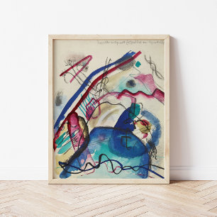 Bild med Vita Gräns   Kandinsky Poster