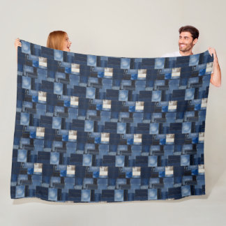 Bild nr 1 av mönsterrutan Denim Fabric Art Fleecefilt