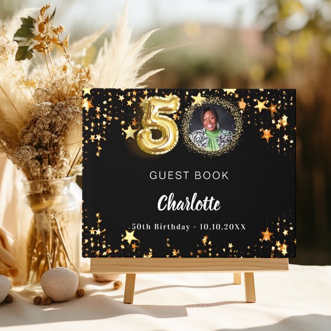 Bild på 50 dagars svarta guld-stjärnor gästböcker (Skapare uppladdad)