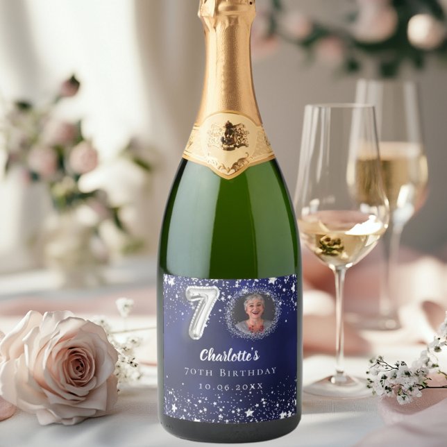 Bild på 70-årsdagen av marinblå silver-stjärnor (Skapare uppladdad)