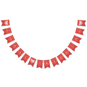 Bild på anpassningsbarna Coral bröllop 35e Vimplar