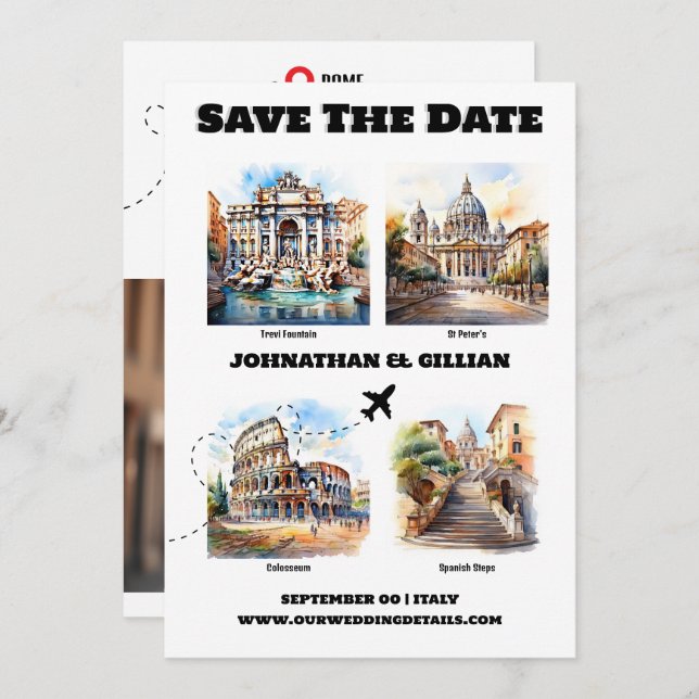 Bild på attraktion för turistturistmål i Rom Spara Datumet (Fram/baksida)