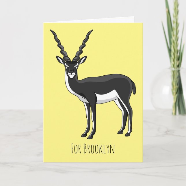Bild på Blackbuck antelope Kort (Framsida)