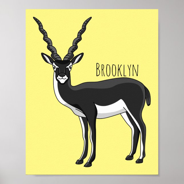 Bild på Blackbuck antelope Poster (Framsidan)