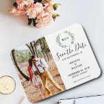 Bild på botaniskt vattenfärgsfoto Spara löven Magnet<br><div class="desc">Rustiska botaniska löv med vattenfärg,  monogrammade foton Spara datumkortet. Konstruktion för vattenfärgen löv. Du kan lägga till egen text och eget foto för att göra detta Spara datumkortet mycket personligt och unikt.</div>