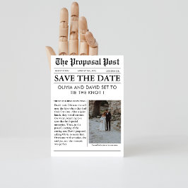 Bild på bröllop spara datum i den unika chicen inbjudningar