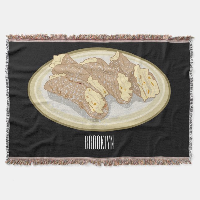 Bild på Cannoli-tecknaden Filt (Framsidan)