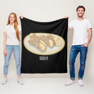 Bild på Cannoli-tecknaden Fleecefilt