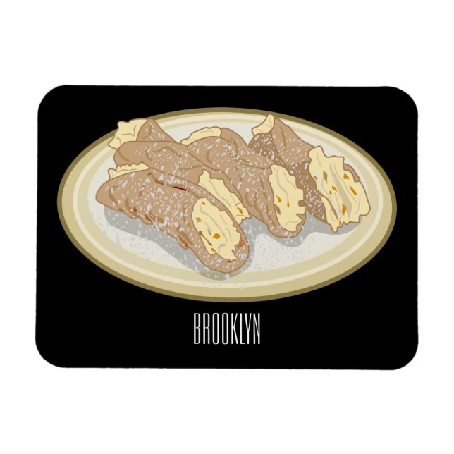 Bild på Cannoli-tecknaden Magnet (Horisontell)