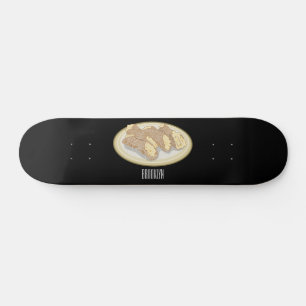Bild på Cannoli-tecknaden Mini Skateboard Bräda 18,5 Cm
