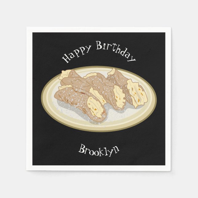 Bild på Cannoli-tecknaden Pappersservett (Framsidan)