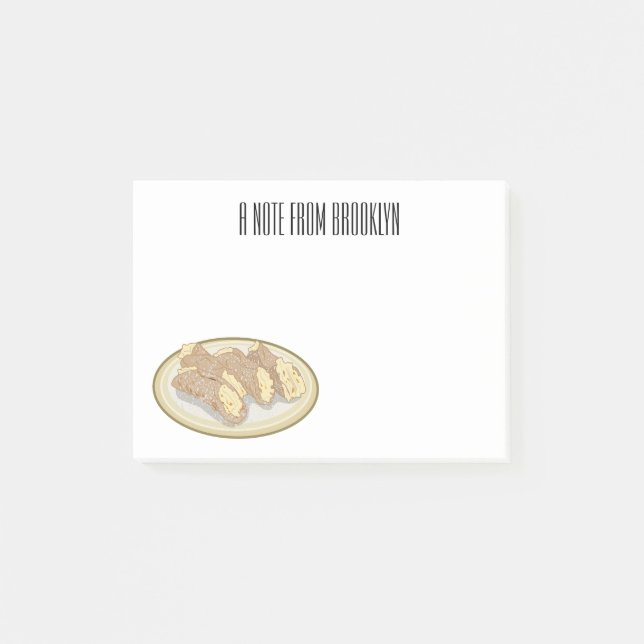 Bild på Cannoli-tecknaden Post-it Block (Framsida)