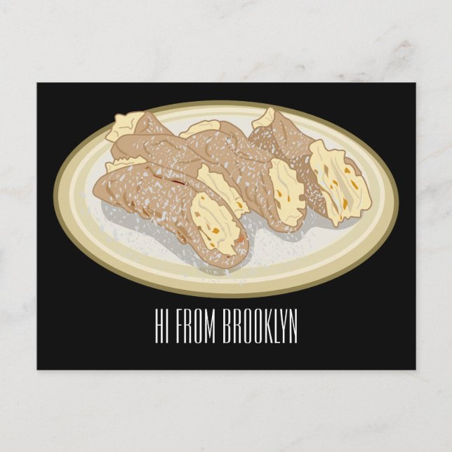 Bild på Cannoli-tecknaden Vykort (Framsida)