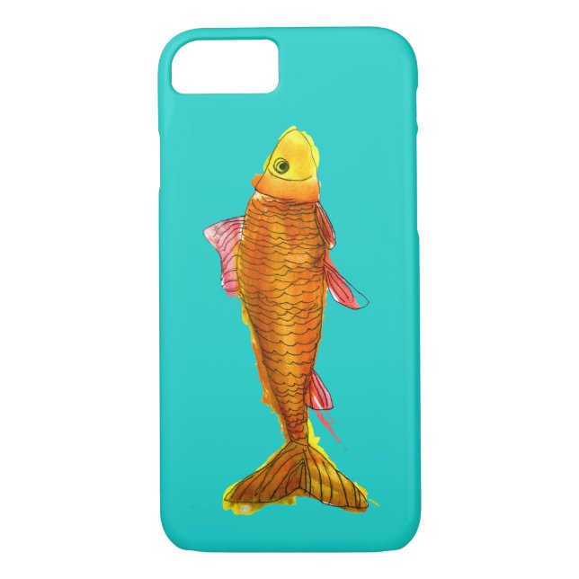 Bild på Cute Comet Goldfish-popkonst Case-Mate iPhone Skal (Baksida)