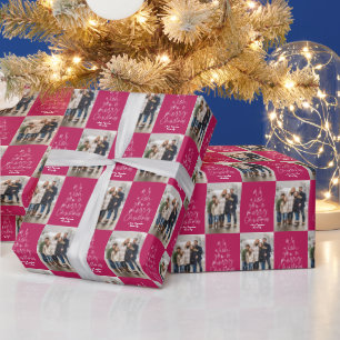 Bild på Cute rosa God jul helgdag Presentpapper