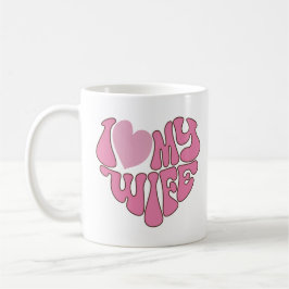Bild på Cute Rosa 'I Kärlek My Maka' Kaffemugg