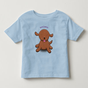 Bild på den blå tecknaden i den hund valpen i Cute T Shirt