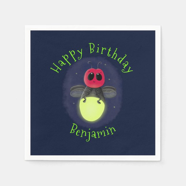 Bild på den ljusaste tecknaden i kryp pappersservett (Framsidan)