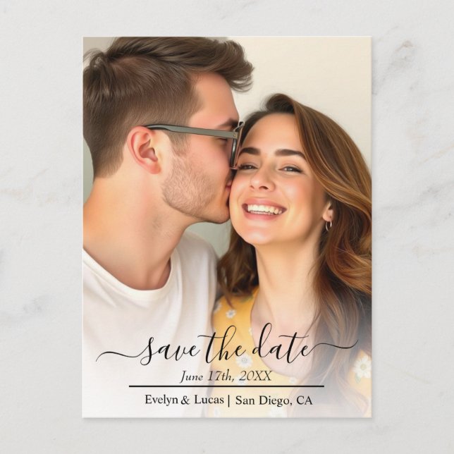 Bild på den romantiska blommigten Butter gul ros Vykort (Framsida)