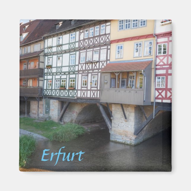 Bild på Erfurt Merchants Bridge Magnet (Framsidan)
