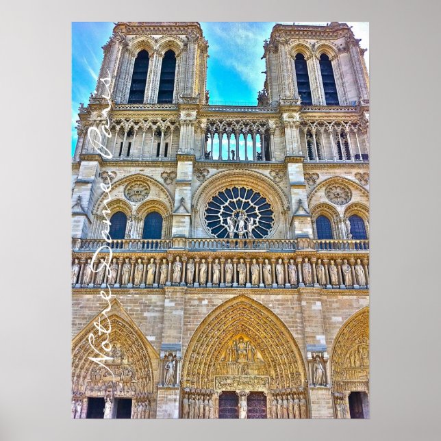 Bild på ett fotomärke av typen Notre Dame. Poster (Framsidan)