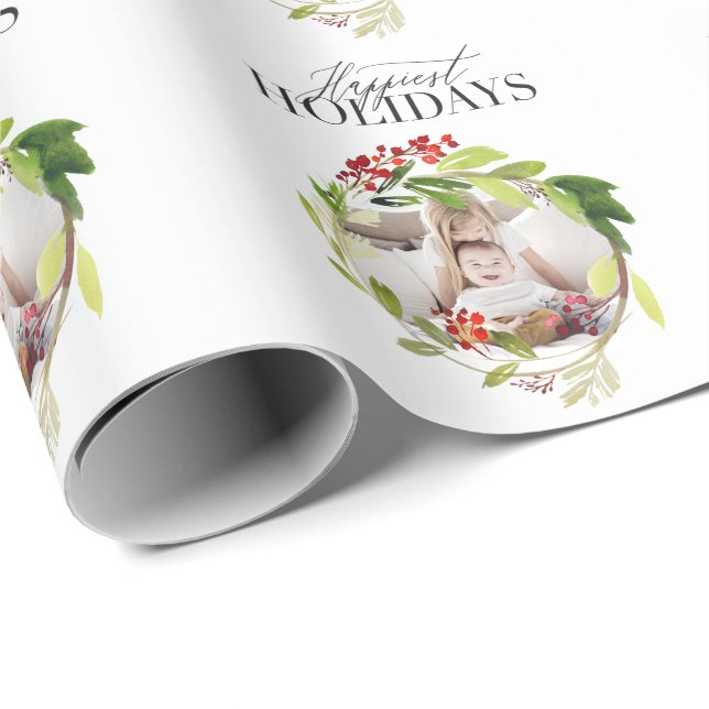 Bild på färgsblad för den snabbaste Helgdagarna Presentpapper (Rullad Hörn)