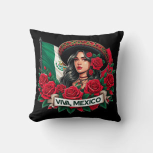 Bild på Flagga i Mexikanska Girl Viva mexico Kudde
