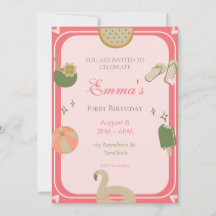 Bild på första födelsedag i Bassäng Party.