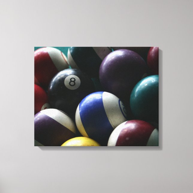 Bild på fotografispelsfoto för Billiard bord canva (Framsida)