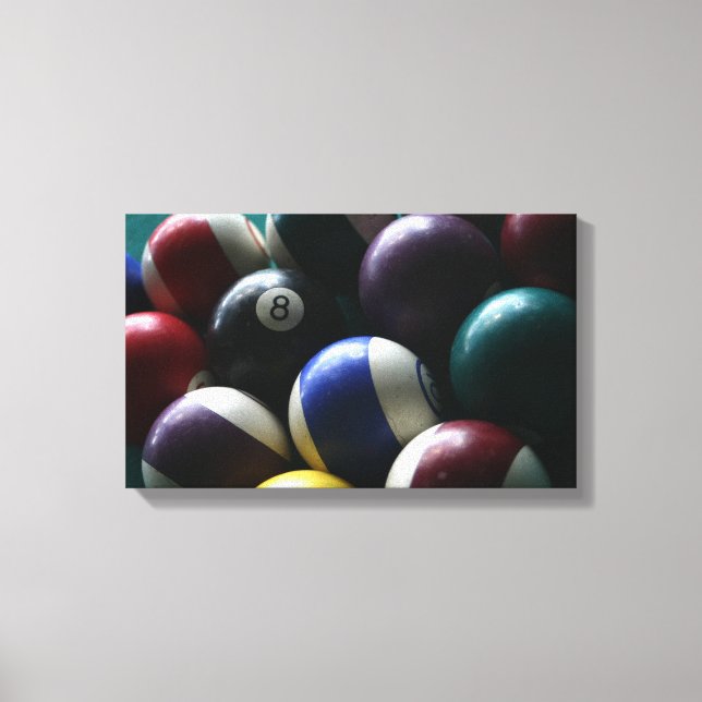 Bild på fotografispelsfoto för Billiard bord canva (Framsida)