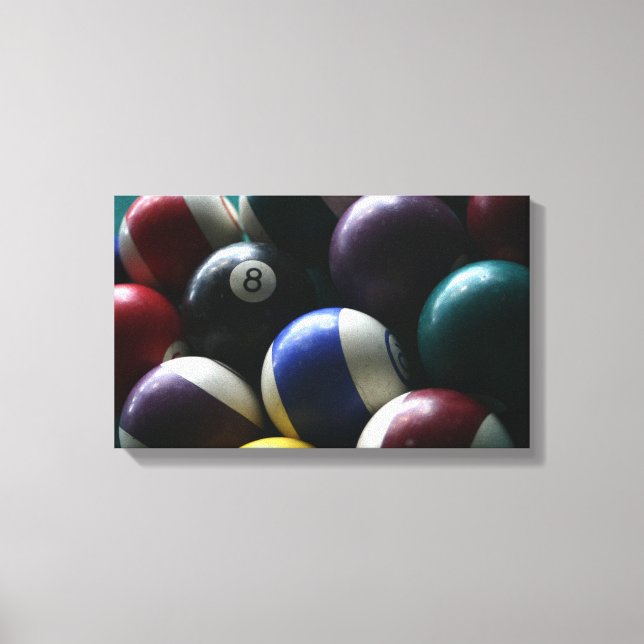 Bild på fotografispelsfoto för Billiard bord canva (Framsida)