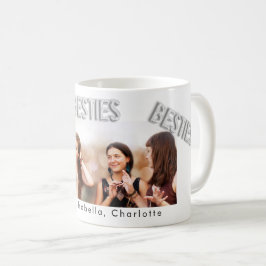 Bild på Friends white silver besties BFF Kaffemugg