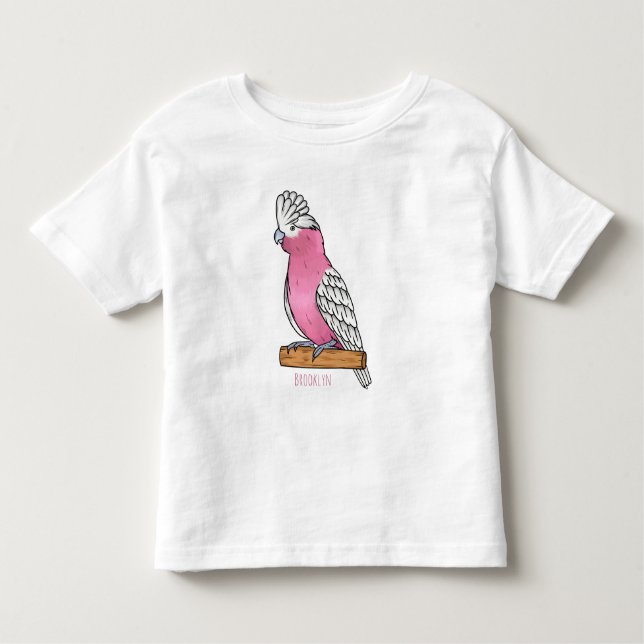Bild på Galah-fåglars tecknad T Shirt (Framsida)