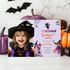 Bild på Halloween fest i Cute Spooktacular-födelse Inbjudningar