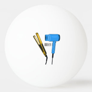 Bild på hårtorktumlare och hårborttagare pingisboll