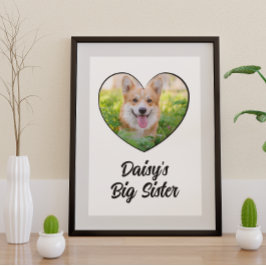 Bild på hund stor systers personlig poster