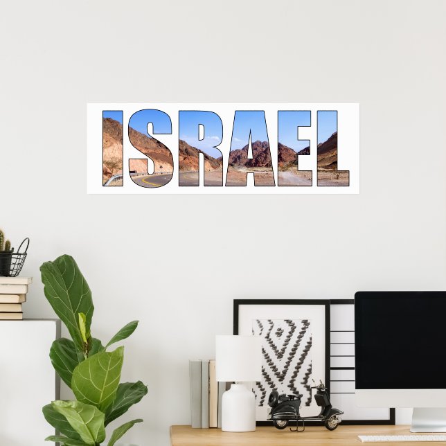 Bild på Israelisk text Poster (Hemmakontoret)