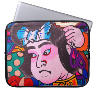 Bild på japansk traditionell nitrit,drake,samur laptop fodral