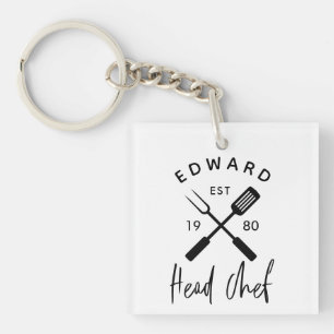 Bild på julfödelsedag för pappa-chefskockan Bq gri