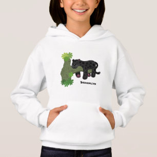 Bild på kattens tecknad i Cute jaguar Black panthe T Shirt