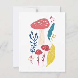 Bild på ljudsvampar anteckningskort