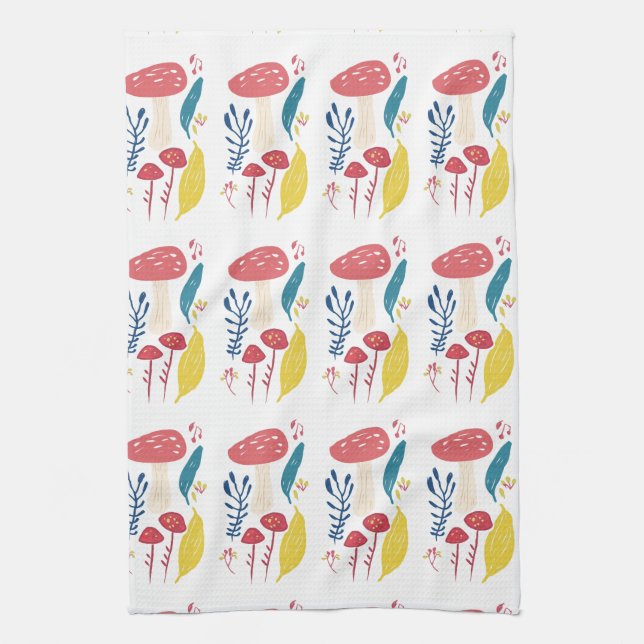 Bild på ljudsvampar kökshandduk (Vertikal)