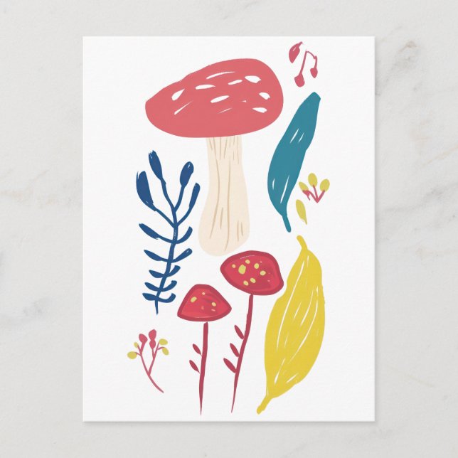 Bild på ljudsvampar vykort (Framsida)