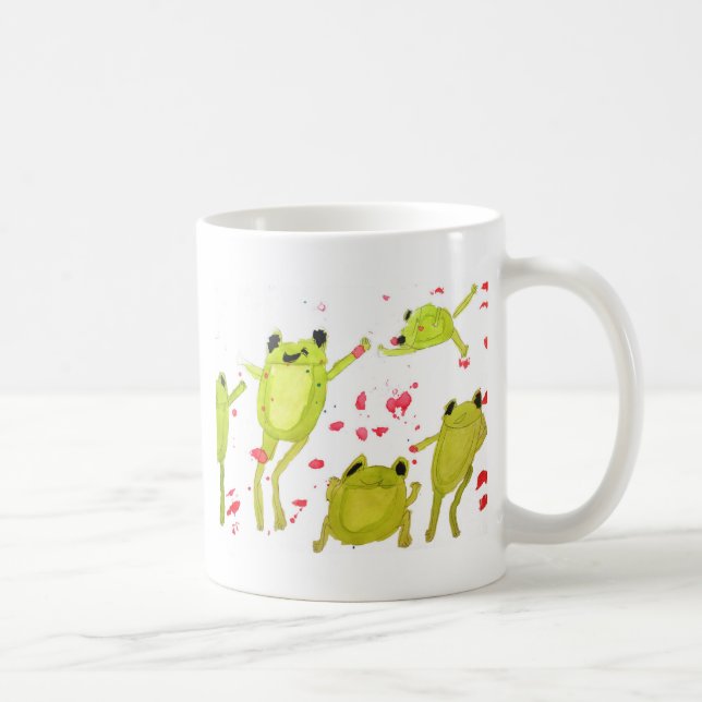 Bild på ljusgroda kaffemugg (Höger)
