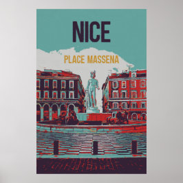 Bild på Massena Square, Frankrike Poster