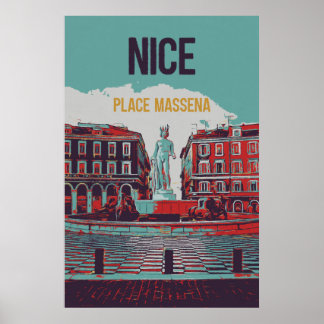Bild på Massena Square, Frankrike Poster