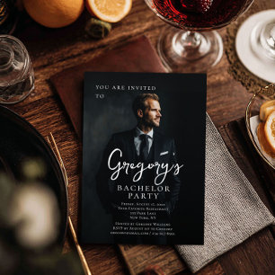 Bild på modern snyggt för Bachelor-partikamrater Inbjudningar