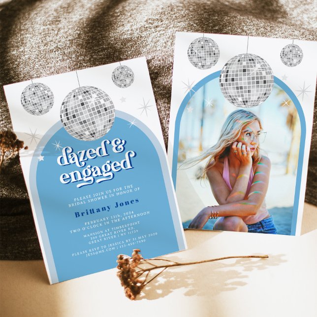 Bild på Möhippan elegant Retro Disco Groove Inbjudningar (Skapare uppladdad)