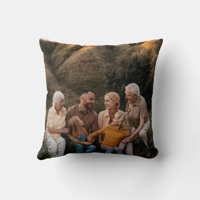 Bild på mörk av botanisk blommigt för julvattenfär kudde (Baksida)